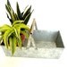 Vintage Galvanized Metal Basket / Tote with Copper Handle - Garden Tote, Organizer, Storage, and more