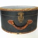 Vintage / Antique Black Leather Hat Box (circa.1920s), Travel Case - Collectible, Home Decor, Storage, and more