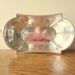 1940s silver bread tray. Vintage silver bowl.