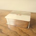 Vintage handmade silver box. Small silver jewelry box.