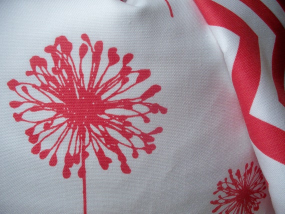 Items similar to Decorative Pillow Cover Pink Coral Floral Watermelon Dandelion 18X18 on Etsy