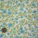1970's Vintage Wallpaper Pretty blue and green floral