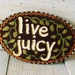 Hand painted sign folk art hippie