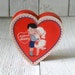 Vintage heart box candy