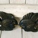 Vintage fish wall decor black gold