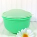 TupperWare Spring Green Lettuce Keeper - Vintage Plastic 4 Pieces - Domed Lid Head Design Bowl with Inserts