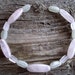 quartz beaded bracelet 8 1/2 inch