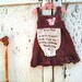 little autumn bird rustic Toddler dress/Nursery rhyme dress/Plum Pudding ooak jam blackberry plum little girls hand dyed stamped sundress