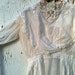RESERVED for Amy ivory bride Antique Edwardian handmade wedding dress handkerchief linen prairie lace spring cottage shabby mountain forest