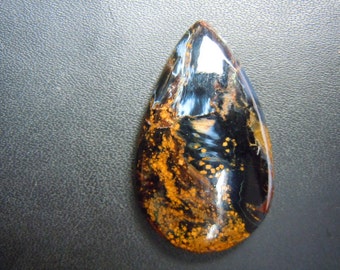 Pietersite Gemstone pear drops cabochon 37.5ct-22x36mm top gradestunning quality very rare wholesale price