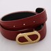 VINTAGE Robbie Nelson Red Leather Belt