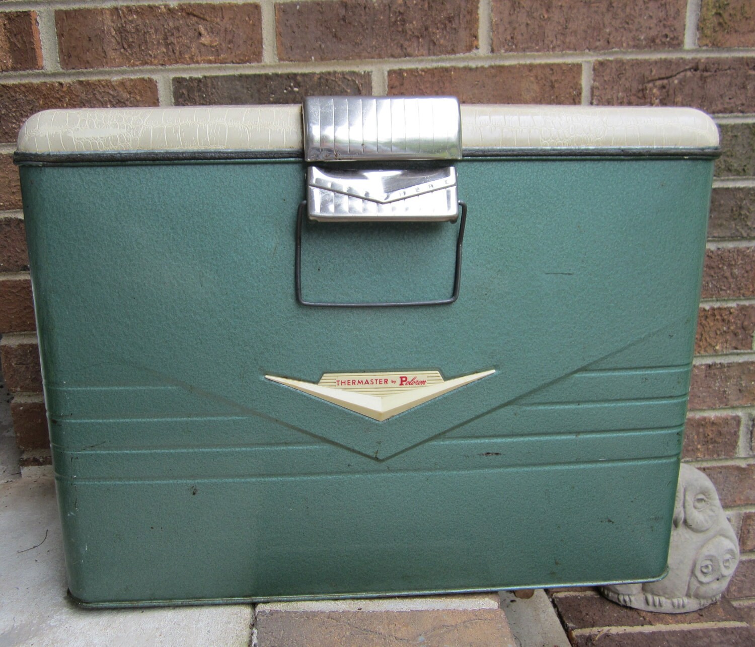 Mid-century vintage Thermaster Poloron Ice chest Cooler