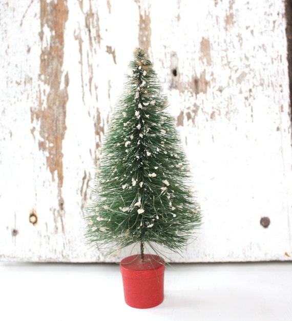 Vintage Bottle Brush Christmas Tree