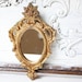 Hollywood Regency Gold Framed Wall Mirror