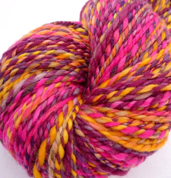 Handspun Merino Yarn Playing it Safe 3.2 oz by LittleMonkeySnS