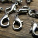25 x Silver Color Lobster Clasps 12x6mm