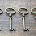 Brontë - Skeleton Keys - 10 x Antique Brass Bronze Antique Keys Vintage Keys Bulk Skeleton Keys Key Charms