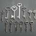 Keys to the Castle - 14 x Antique Silver Vintage Skeleton Keys Key Set