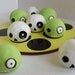 Tic Tac Toe - Handmade Board Game - Zombies' Heads Vs. Skulls - Clay Figurines
