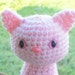 Purrfectly Pink Sitting Pretty Kitty - Baby Pink Cat with Safety Eyes and Safety Nose (Finished Doll)