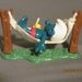 Vintage Smurf with Hammock....1981....Peyo...Hong Kong