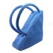 Crochet Triangle Bag, Unique Blue Handbag, Trendy Women's Cotton Purse Summer Fashion Bag - CB0015 - Aimarro