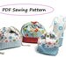 Drawstring Lunch Bag PDF Pattern - Variety set -