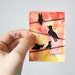 Birds on a wire 2 - Original Watercolor ACEO/ATC
