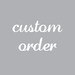 RESERVED custom order for stidwell
