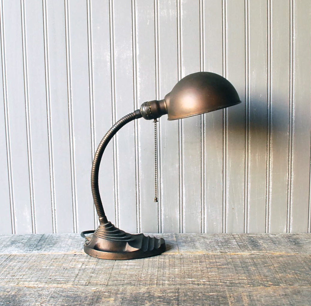Vintage gooseneck lamp circa 1930s1940s