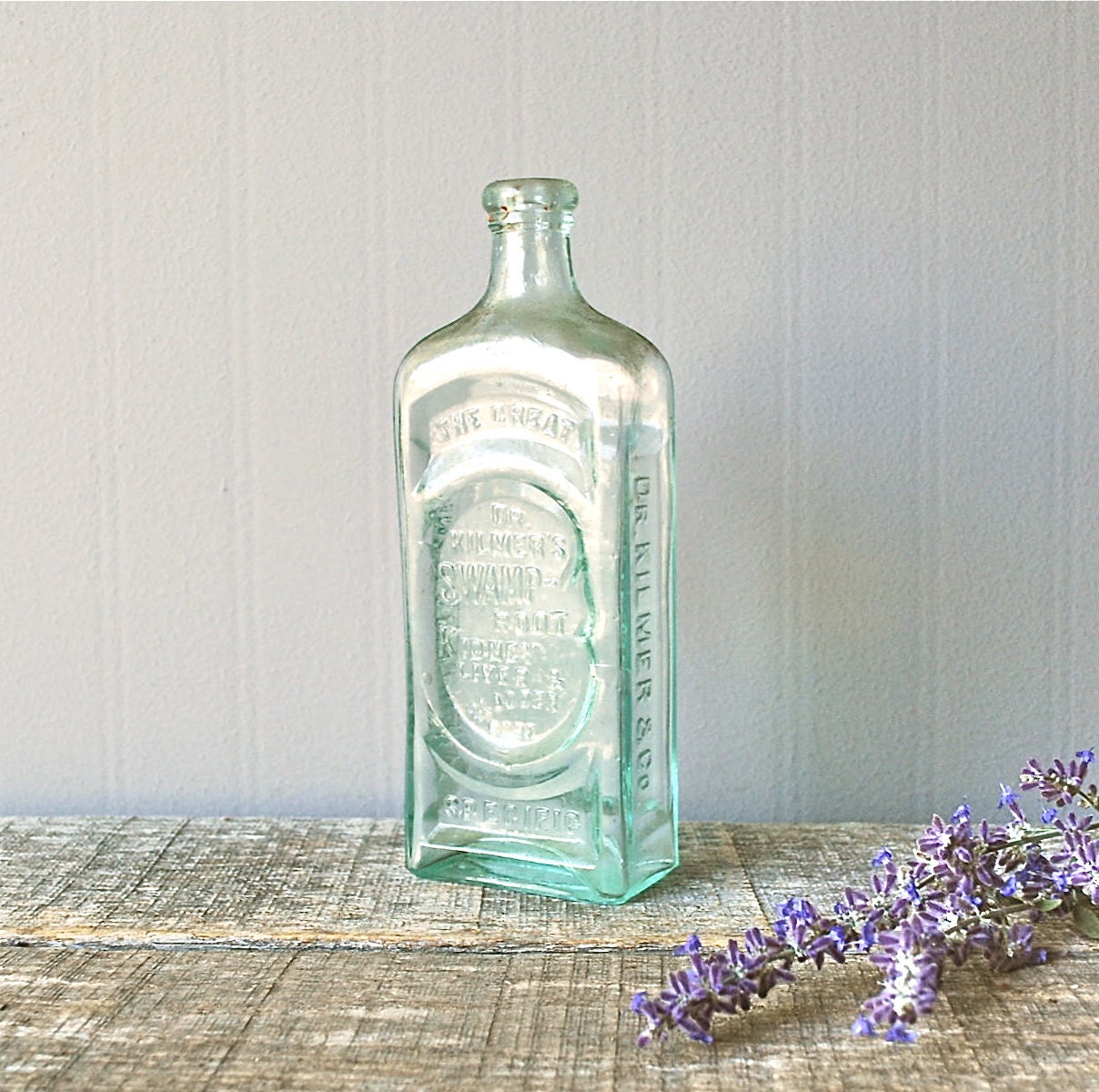 Unique patent medicine bottle circa 1895-1905 by Route11vintage