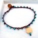 Bohomian Beaded Crochet Anklet, Boho Hippie Chic Jewelry, Beach Surfer Girl