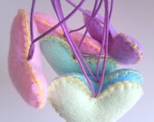 Wedding/party Hearts Decorations - Pastel - Set of 6 - Ornaments/favors/decor/gifts Il_170x135