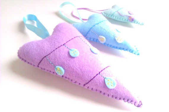 Easter/Party Hearts Decoration - Set of 3 - Easter Eggs pastel Hearts - Ornaments/favors/decor Il_570xn