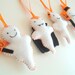 Ghosts Halloween Decoration - Set of 4 - Ornaments/favors/treats/toy
