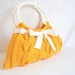 SHOULDER Bag Yellow Mustard Bag ,wedding mother day EveryDay, Knitted,handbag,knit,crochet,gift,accessory,purse,clutch,purse,fashion