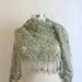 FREE SHIP Almond Green ,Wool,warm, dolman ,bolero Lacework,handmade,spring,gift,shawl,stole,shrug,crcohet,bolero,scarf,warm,wrap,