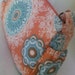 Hand Bag Shoulder Bag Purse tangerine orange aqua blue