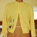yellow cashmere cardigan