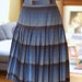 blue plaid reversible skirt