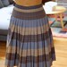vintage reversible pleated skirt