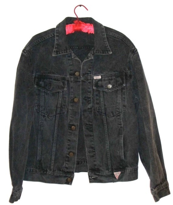 guess denim jacket 80s