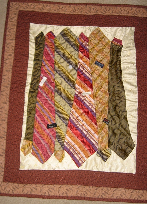 Items similar to Grandpa's Old Ties quilt on Etsy