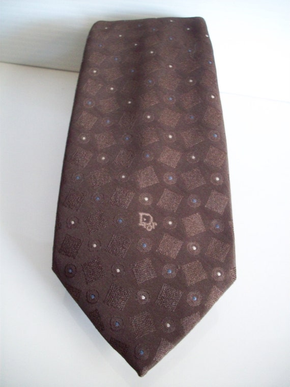 Brown Christian Dior Monsieur Tie by TheChucklePatch on Etsy
