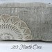 Rectangle Burlap Pillow w/Vintage Doily