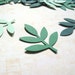 100 Punched Leaf Fronds, Confetti, Embellishments