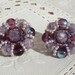VINTAGE Purple And Lavender Stone Earrings