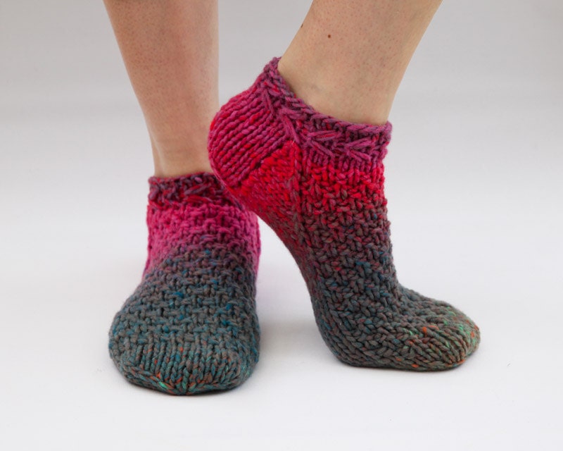 Ankle Socks Knit Slippers by HappyLaika on Etsy