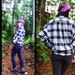 90s Grunge Plaid CROPPED Supersoft Flannel button down Shirt