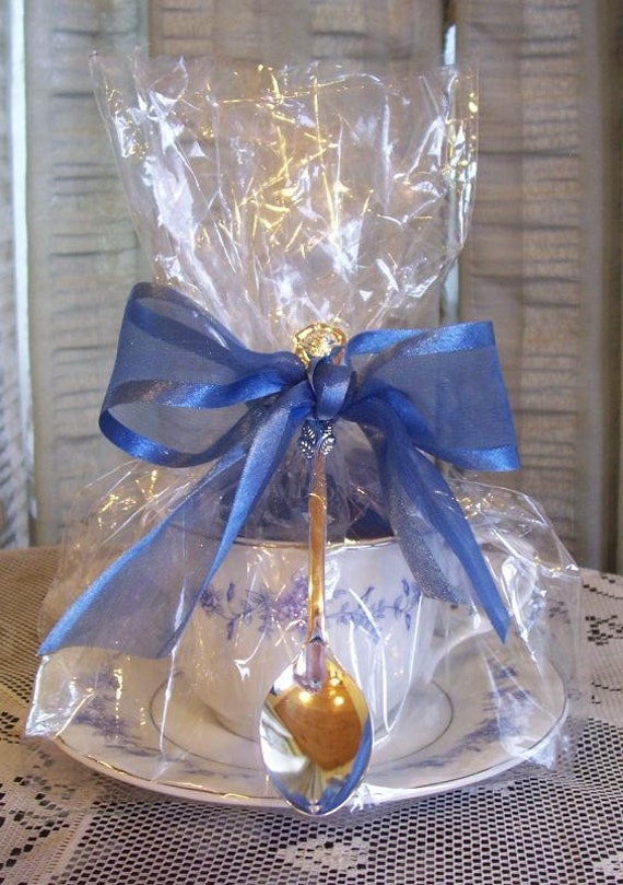 Items similar to 4 Bulk Discount Tea Cup Tea Spoon Tea Party Favors